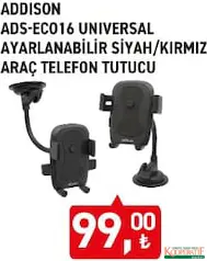 ADDİSON ADS-ECO16 UNİVERSAL AYARLANABİLİR SİYAH/KIRMIZI ARAÇ TELEFON TUTUCU fiyat ve kampanya bilgisi